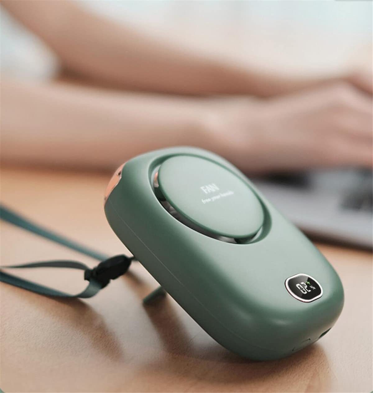 Hanging Neck Fan Lazy No Leaf Fan Hanging Waist USB