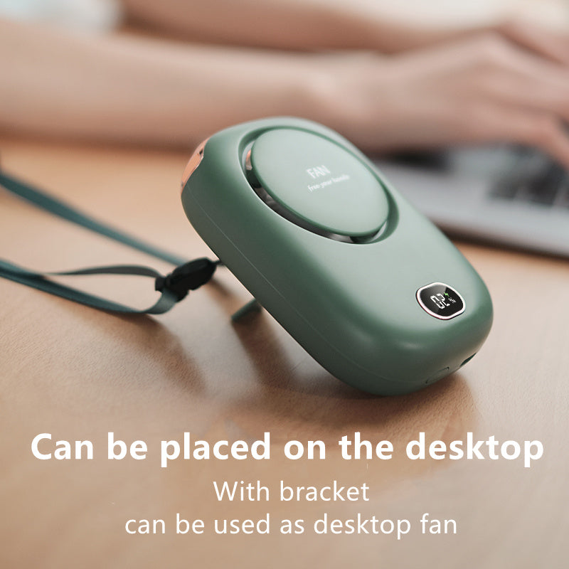 Hanging Neck Fan Lazy No Leaf Fan Hanging Waist USB