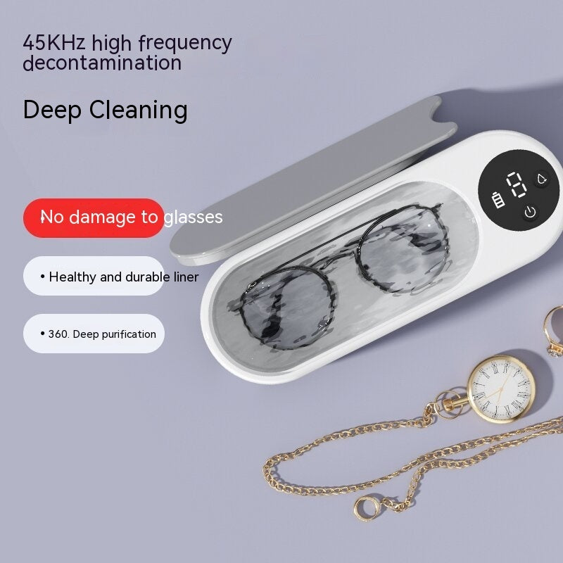 Glasses Washing Machine Ultrasonic Display Portable